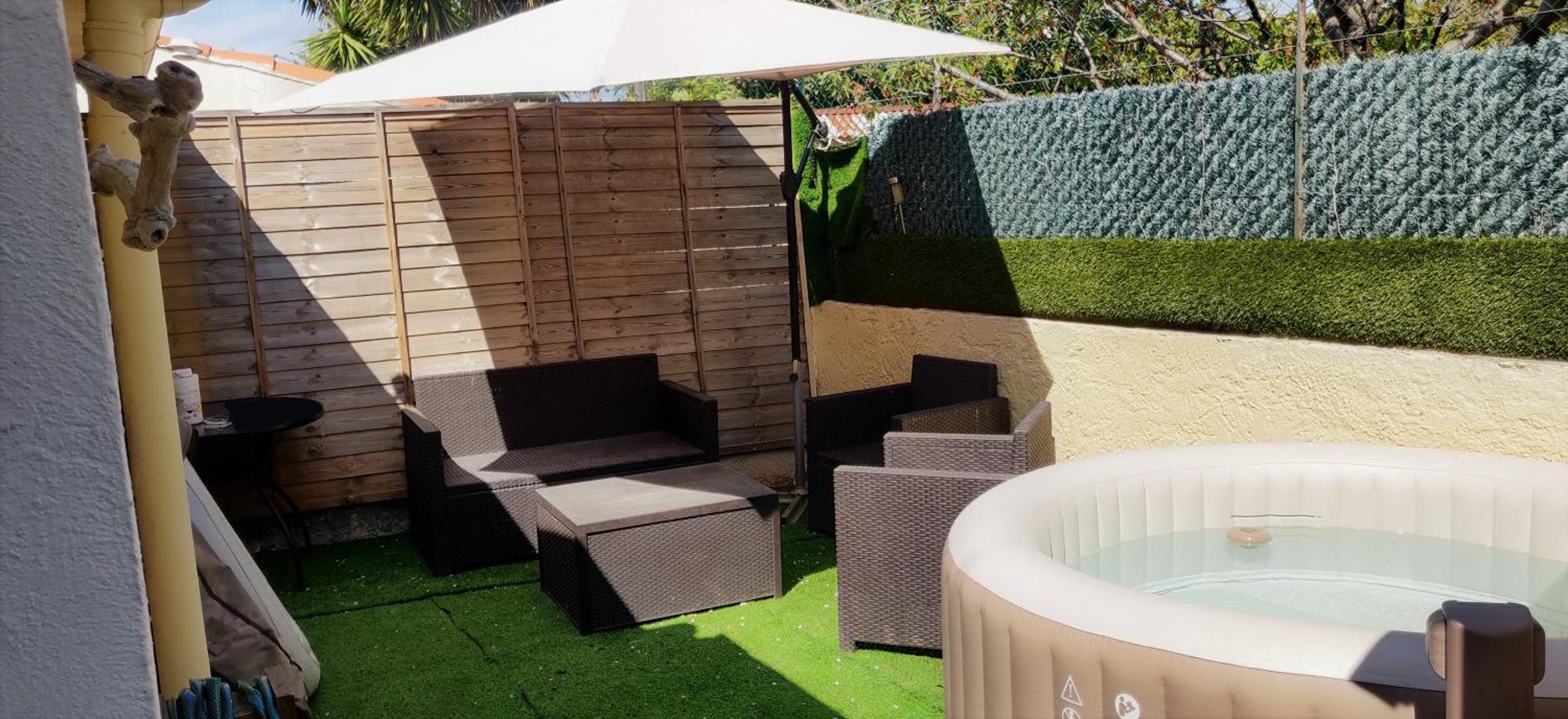 Maison T2 Proche Mer Jardin Spa Jacuzzi Et Parking Six-Fours-les-Plages Exterior photo